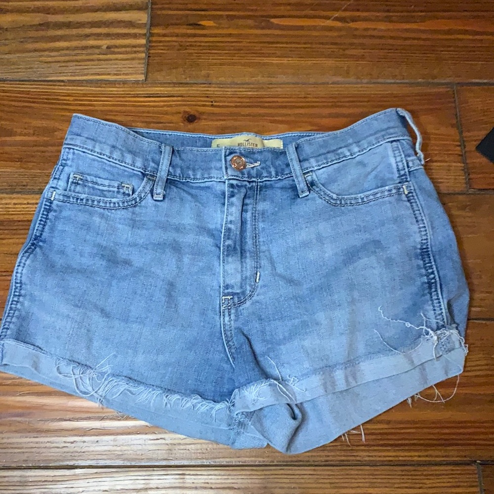 Hollister cut off denim shorts hi rise 5/27